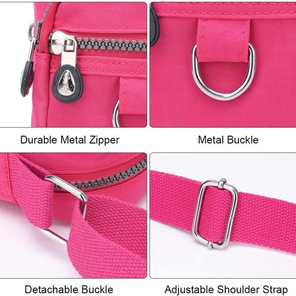 Crossbody Bag Purse For Women Nylon Waterproof Shoulder Handbags Casual Travel M - Picture 4 of 7